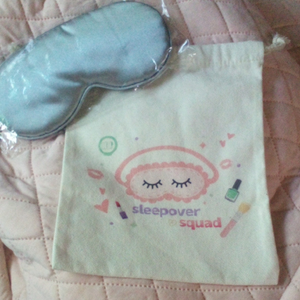 NEW! Sleepover Squad Eye Mask and Pouch Set